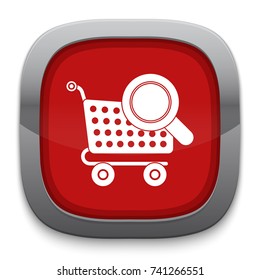 shopping cart searching icon