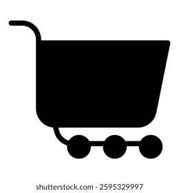 Shopping cart simple icon vector illustration for ui ux needs