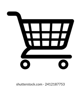 Shopping Cart Simple Logo Vector Illustration EPS10