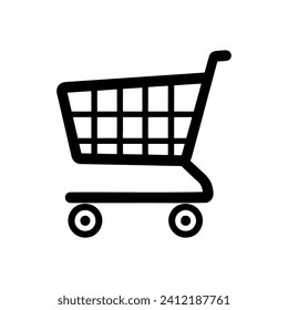 Carro de compra Vector de logotipo sencillo Ilustración EPS10