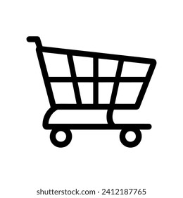 Shopping Cart Simple Logo Vector Illustration EPS10