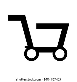 shopping cart simple vector icon illustration.