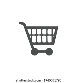 shopping cart simple vector icon illustration