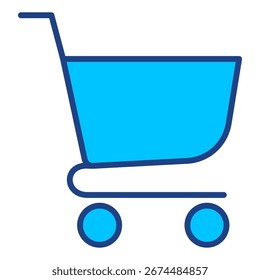 Colección de icono de Vector simple de Carrito de compras