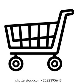 shopping cart ,single vector icon