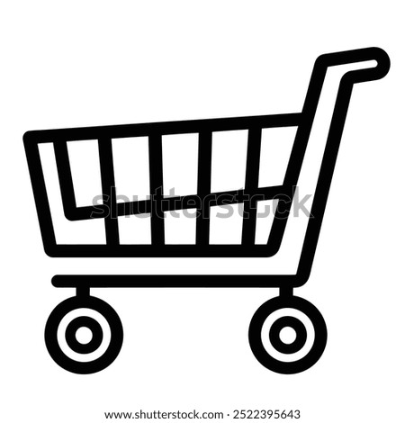 shopping cart ,single vector icon