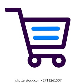 Icono de la tienda de Carrito de compras Ilustración vectorial