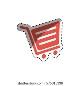 Shopping cart symbol icon vector illustration graphic design