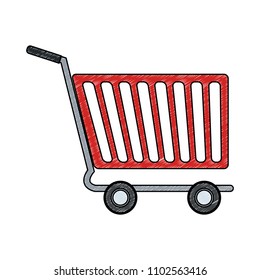 Shopping cart symbol scribble