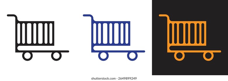 Shopping cart symbol, shop and sales icon. shopping, web and business icon.
