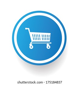 Shopping cart symbol,vector