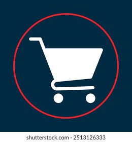 Shopping cart trendy icon amazing abstract vector illustration colorful artwork beautiful design.eps