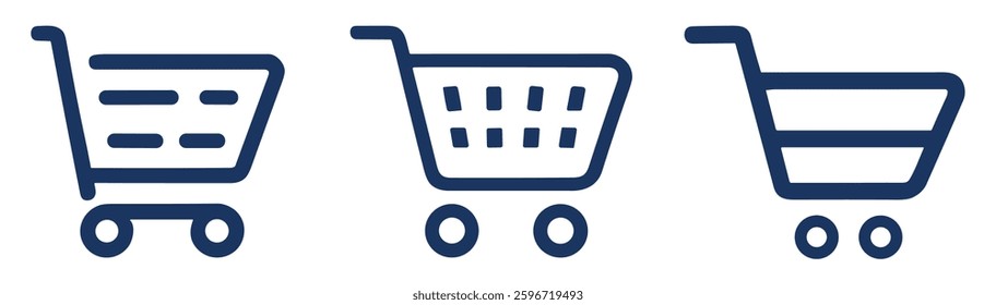 shopping cart. shopping trolley. shopping baske vector