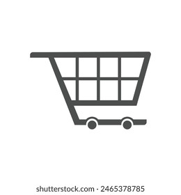 shopping cart or trolley icon