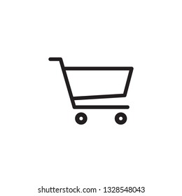 shopping cart trolley icon vector