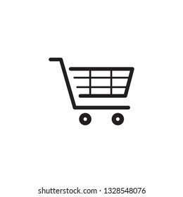 shopping cart trolley icon vector