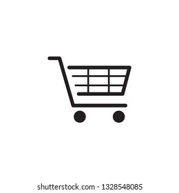 shopping cart trolley icon vector