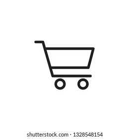 shopping cart trolley icon vector