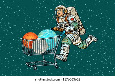 shopping cart trolley sale. Pop art retro vector illustration vintage kitsch