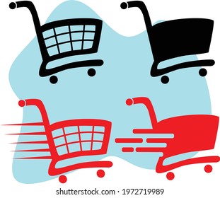 Shopping Cart Trolley Cart Vector 