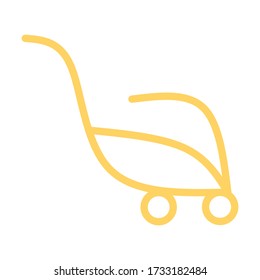 Shopping cart, trolley vector icon. Contains such icon as mobile shop, web site, and ui. Cart flat collection of web icon for online store. Shopping Cart in flat design best vector icon. 