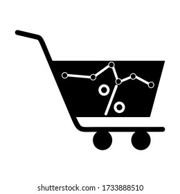 Shopping cart, trolley vector icon. Contains such icon as mobile shop, web site, and ui. Cart flat collection of web icon for online store. Shopping Cart in flat design best vector icon.