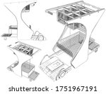 Shopping Cart Vector 03. Illustration Isolated On White Background. A Vector Illustration Of Card Background.