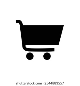 Shopping cart vector art illustration