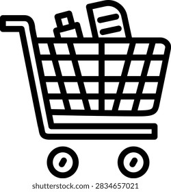 Shopping cart Vector Design Icon Style