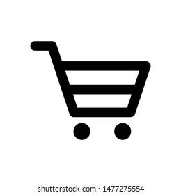 Shopping Cart Vector Graphics Outline Icon
