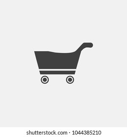 shopping cart vector icon