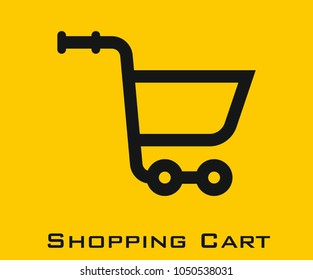 Shopping cart vector icon