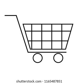 shopping cart vector icon