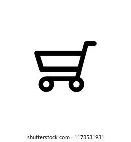 Shopping cart vector icon