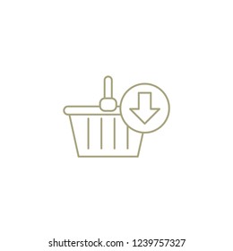 shopping cart vector icon