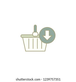 shopping cart vector icon