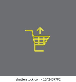 Shopping cart vector icon