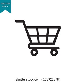 shopping cart vector icon 