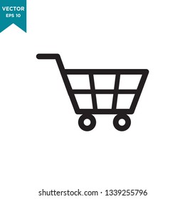 shopping cart vector icon 