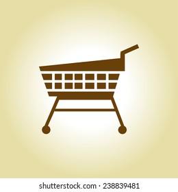 shopping cart vector icon