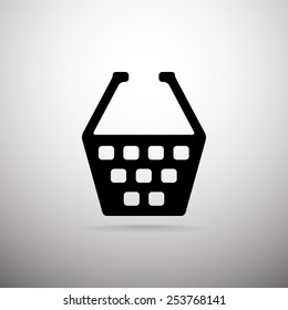 Shopping cart vector icon