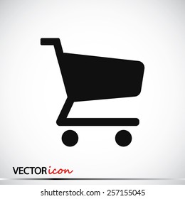 shopping cart vector icon