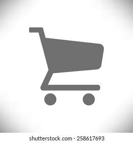shopping cart vector icon