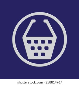 Shopping cart vector icon