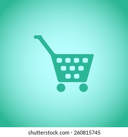 Shopping cart vector icon