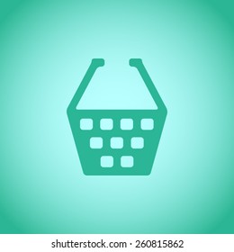 Shopping cart vector icon