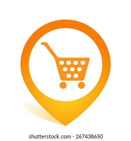 Shopping cart vector icon 