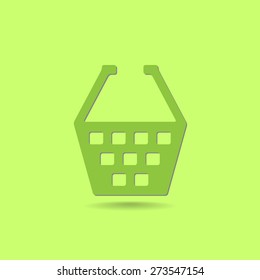 Shopping cart vector icon 