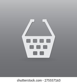 Shopping cart vector icon 