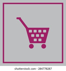 Shopping cart vector icon 